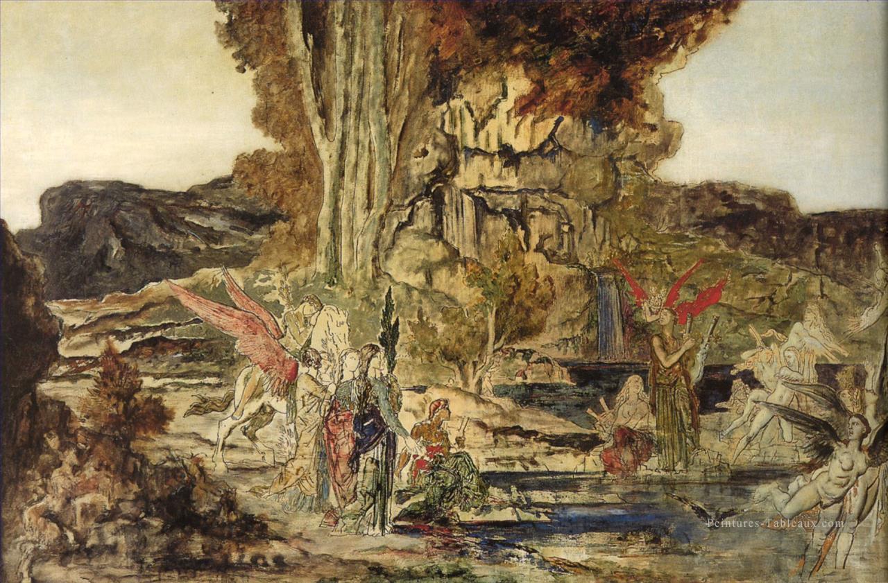 les pierriers Symbolisme mythologique biblique Gustave Moreau Peintures à l'huile